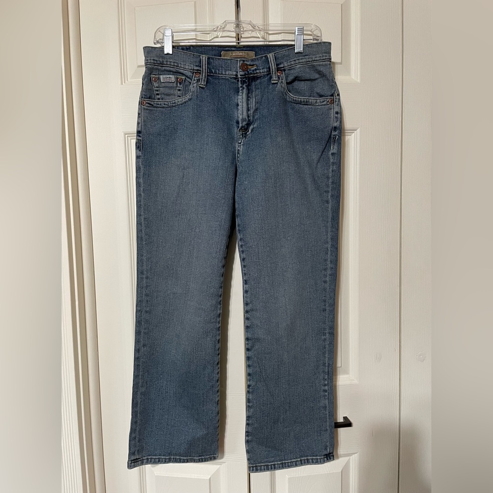 Vintage Y2K Z. Cavaricci Cropped Straight Leg Jeans Light Wash Denim Mid Rise